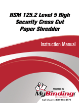 MyBinding HSM 125.2 Level 5 High Security Cross Cut Manuale utente