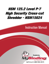 MyBinding HSM 125.2 Level 6 High Security Cross-cut Manuale utente