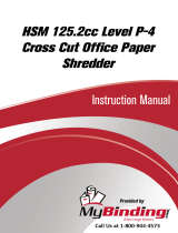 MyBinding HSM 125.2cc Level 3 Cross Cut Manuale utente