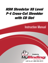 HSM HSM Shredstar X8 Level P-4 Cross-Cut Shredder Manuale utente