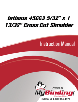 MyBinding Intimus 45CC3 5/32" x 1 13/32" Cross Cut Shredder Manuale utente