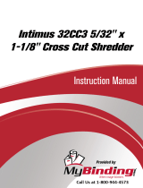 MyBinding Intimus 32CC3 5/32" x 1-1/8" Cross Cut Shredder Manuale utente