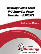 MyBinding MBM Destroyit 3804 Strip Cut Business Shredder DSH0321 Manuale utente