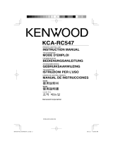 Kenwood KCA-RC547 Manuale del proprietario
