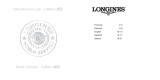 Longines L652 Manuale del proprietario