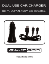 GAMERON DUAL USB CAR CHARGER DSI LITE COMPATIBLE Manuale del proprietario