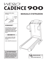 Weslo Cadence 900 Treadmill Manuale D'istruzioni