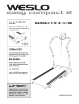 Weslo Easy Compact 2 Treadmill Manuale D'istruzioni