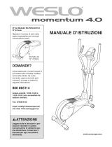 Weslo Momentum 4.0 Manuale D'istruzioni