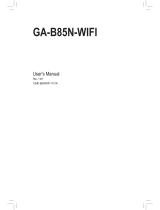 Gigabyte GA-B85N-WIFI Manuale utente