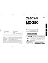 Tascam MD-350 Manuale utente