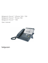 BELGACOM Forum IPhone 740 Manuale utente