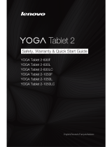 Lenovo YOGA Tablet 2-1050L Safety, Warranty & Quick Start Manual