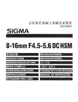 Sigma 8-16mm F4.5-5.6 DC HSM Instructions Manual