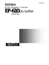 Sigma EF-610 DG SUPER - Manuale utente
