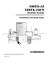ADEMCO Security System VISTA-15CN Installation And Setup Manual