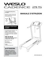 Weslo Cadence 21.5 Treadmill Manuale D'istruzioni