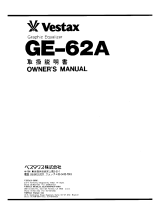 Vestax GE-62A Manuale del proprietario