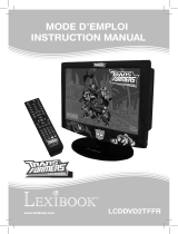 Lexibook LCDDVD2TFFR Manuale del proprietario