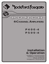 Rockford Fosgate Punch P4004 Manuale del proprietario