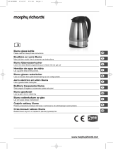 Morphy Richards Illuma glass kettle Manuale del proprietario