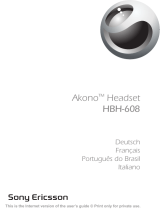 Sony Ericsson HBH-608 Manuale del proprietario