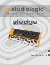 Studiologic sledge Manuale utente