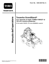 Toro GrandStand Mower, With 122cm Rear Discharge TURBO FORCE Cutting Unit Manuale utente