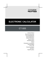 Citizen CT-500 Manuale del proprietario