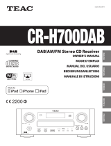 TEAC CR-H700DAB Manuale del proprietario