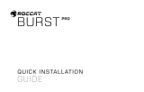 ROCCAT Burst Pro Guida di installazione rapida