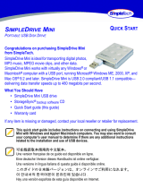 SimpleTech SIMPLEDRIVE MINI SDM/320BD Guida Rapida