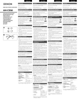 Denon AH-C350K Manuale utente