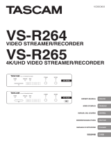 Tascam VS-R265 Manuale del proprietario