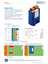 SBC PCD3.F210 Serial interf. RS-485/422 + 1 socket Scheda dati