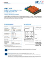 SBC PCD2.A250 Output module, 2×4 relays, 48 VAC/2 A Scheda dati