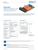 SBC PCD2.A220 Output module, 2×3 relays, 250 VAC/2 A Scheda dati
