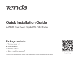 Tenda RX3 Guida d'installazione