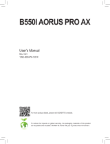 Gigabyte B550 AORUS MASTER Manuale utente