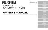 Fujifilm GF80mmF1.7 R WR Manuale del proprietario