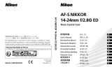 Nikon AF-S NIKKOR 14-24mm f/2.8G ED Manuale utente