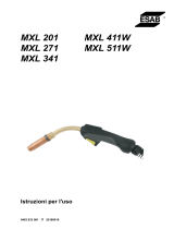 ESAB MXL 201 MXL 271 MXL 341 MXL 411W MXL 511W Manuale utente