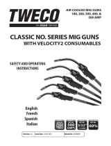 ESAB Classic No. Series Mig Guns with Velocity2 Consumables Manuale utente