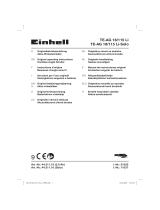 Einhell Expert Plus TE-AG 18/115 Li-Solo Manuale utente