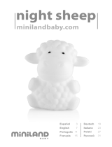 Miniland night sheep Manuale utente