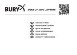 BURY CP 1000 CarPhone Manuale del proprietario