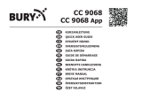 BURY CC 9068 Manuale del proprietario