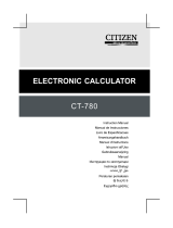 Citizen CT-780 Manuale del proprietario