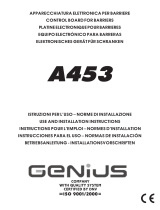 Genius A453 Use And Installation Instructions