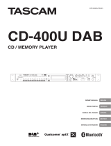 Tascam CD-400U DAB Manuale del proprietario